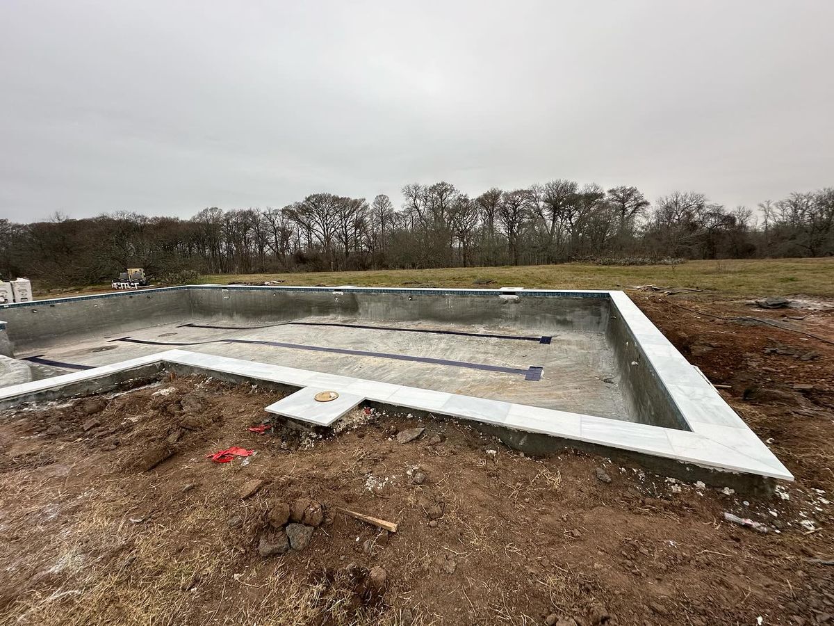 Pool Coping for J & P Construction in Houston, TX