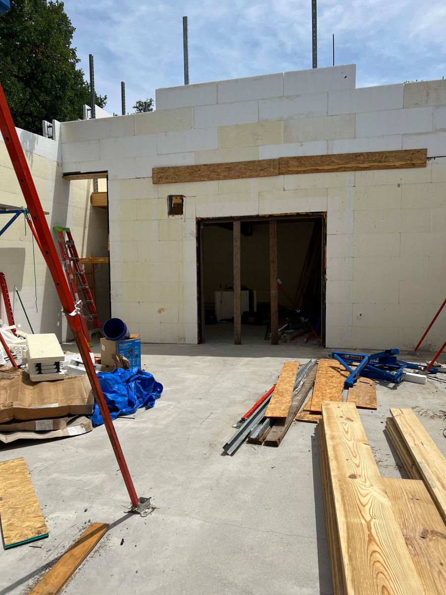 ICF Building Envelopes for Visten Construction Group LLC in Burkburnett, TX