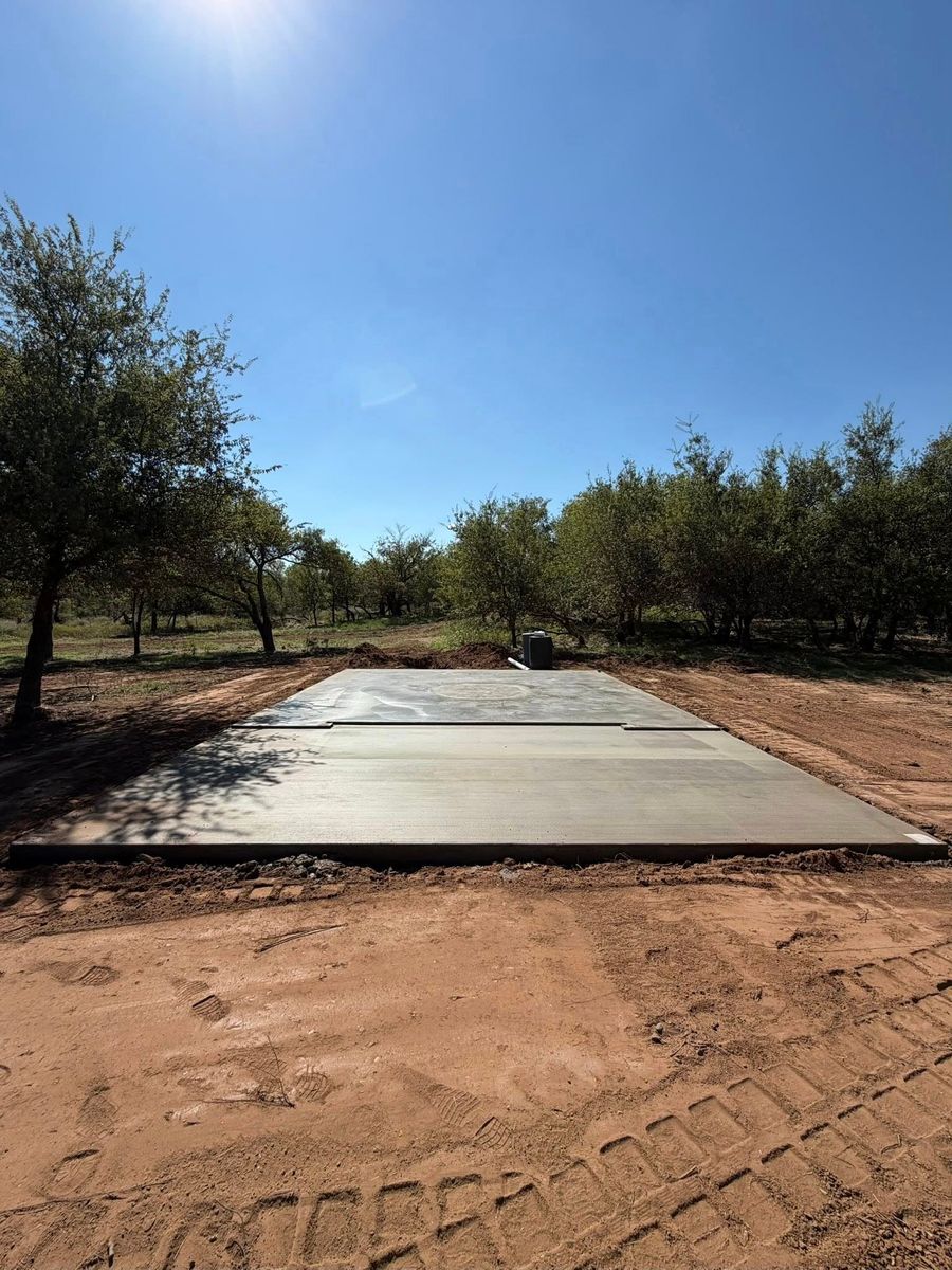 Concrete Slab Construction for Concept Construction in Vernon, TX