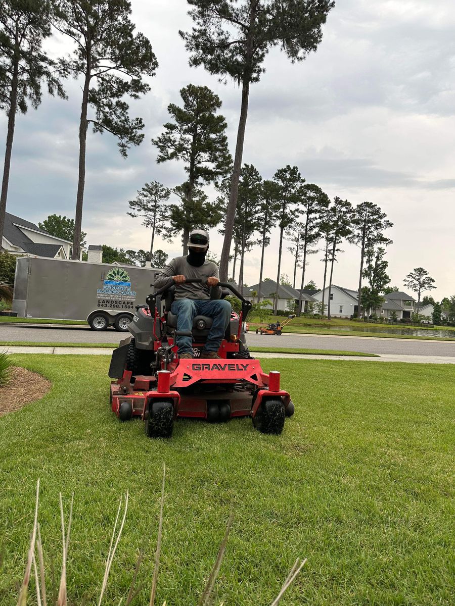 Full Maintenance for George’s Hardscape  in Bluffton, SC