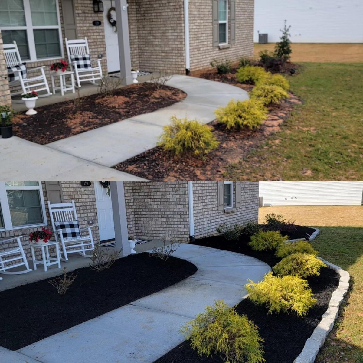 Flower Bed Installation for Piedmont Lawn and Landscaping in Lexington, NC