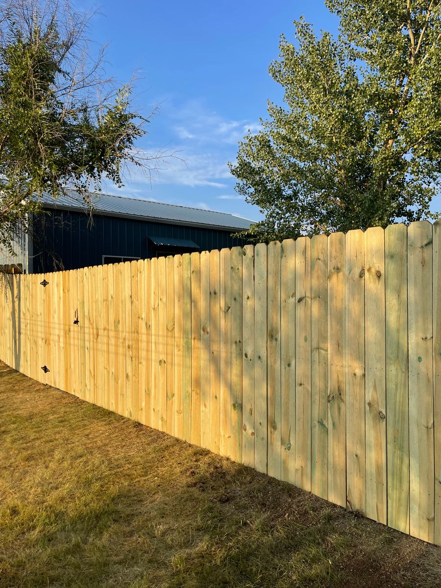 Residential Fence for DS Industries in Gillette, WY