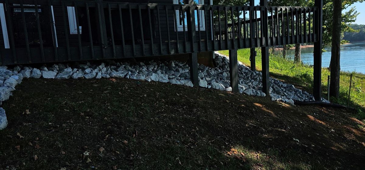 Rip Rap for Restoration Shoreline Norris Lake Rip Rap in Norris Lake, TN