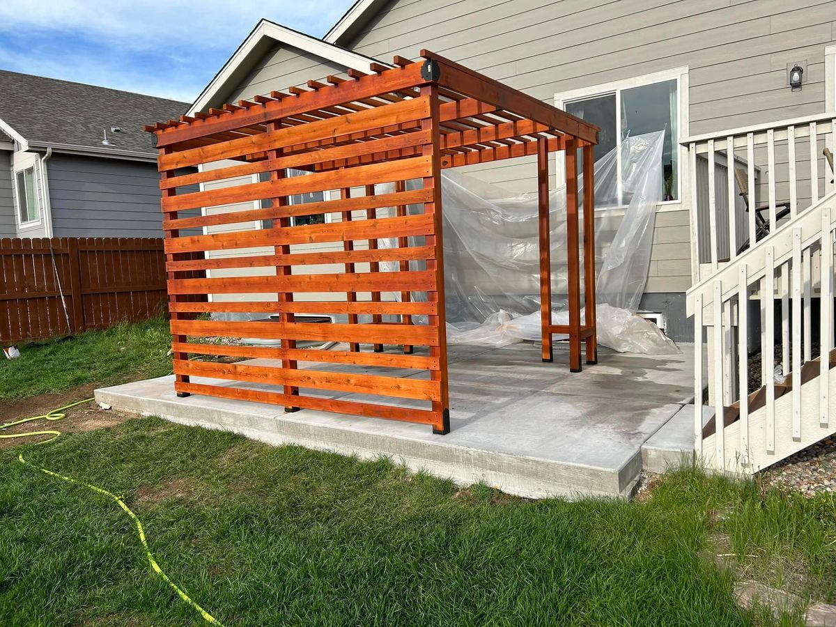 Pergolas for Imperial Concrete & Construction LLC in Colorado Springs, Colorado