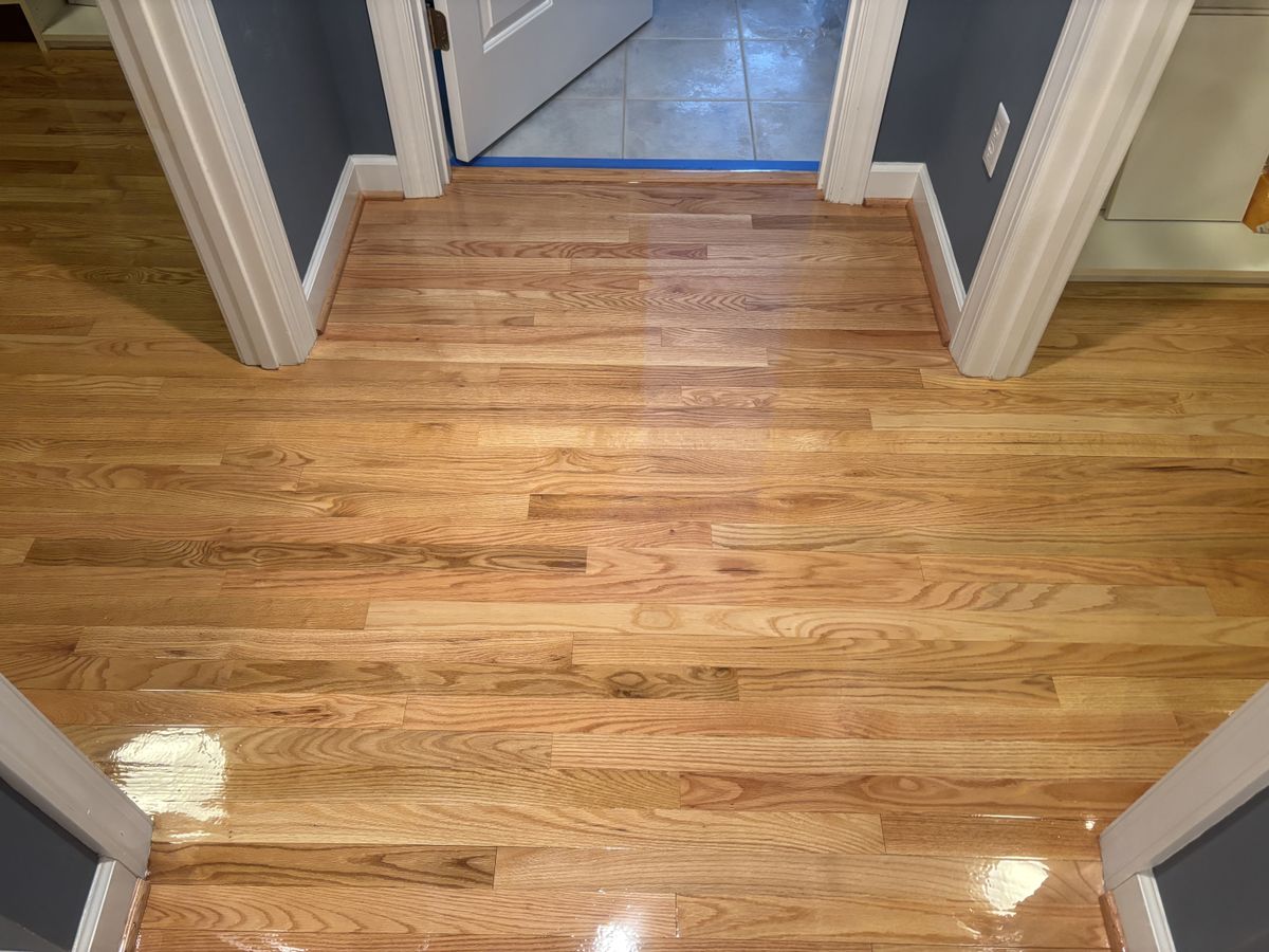 Refinishing hardwood flooring for Jason Tench Flooring LLC in Richmond, VA