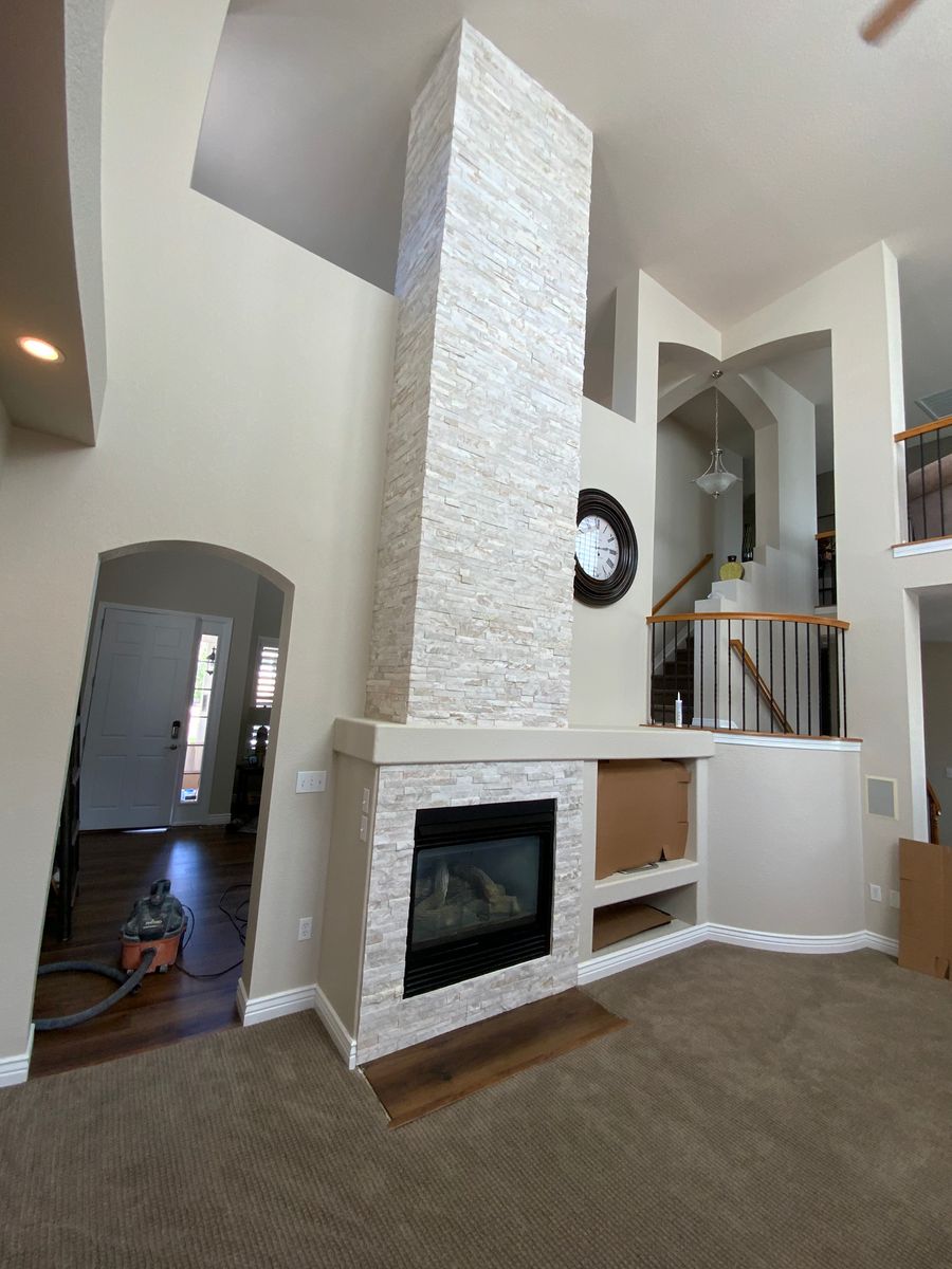 Fireplace for Tafoya Tile & Custom Designs in Boulder, CO