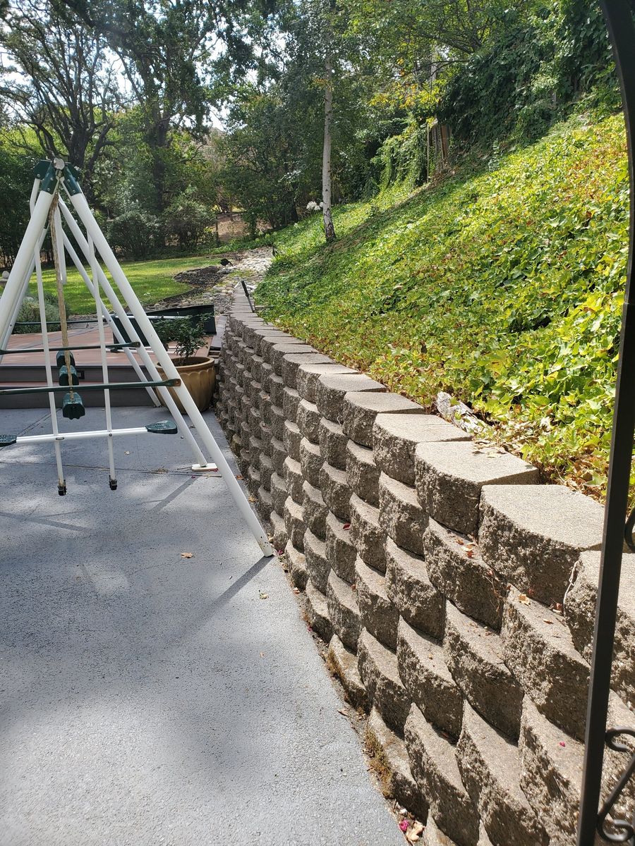 Retaining Wall Construction for Martin Stanko Landscape Construction in Livermore, CA