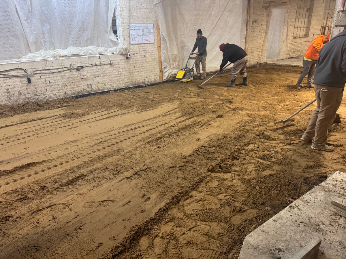 Concrete Slab Construction for B & E Concrete in Michigan City, IN