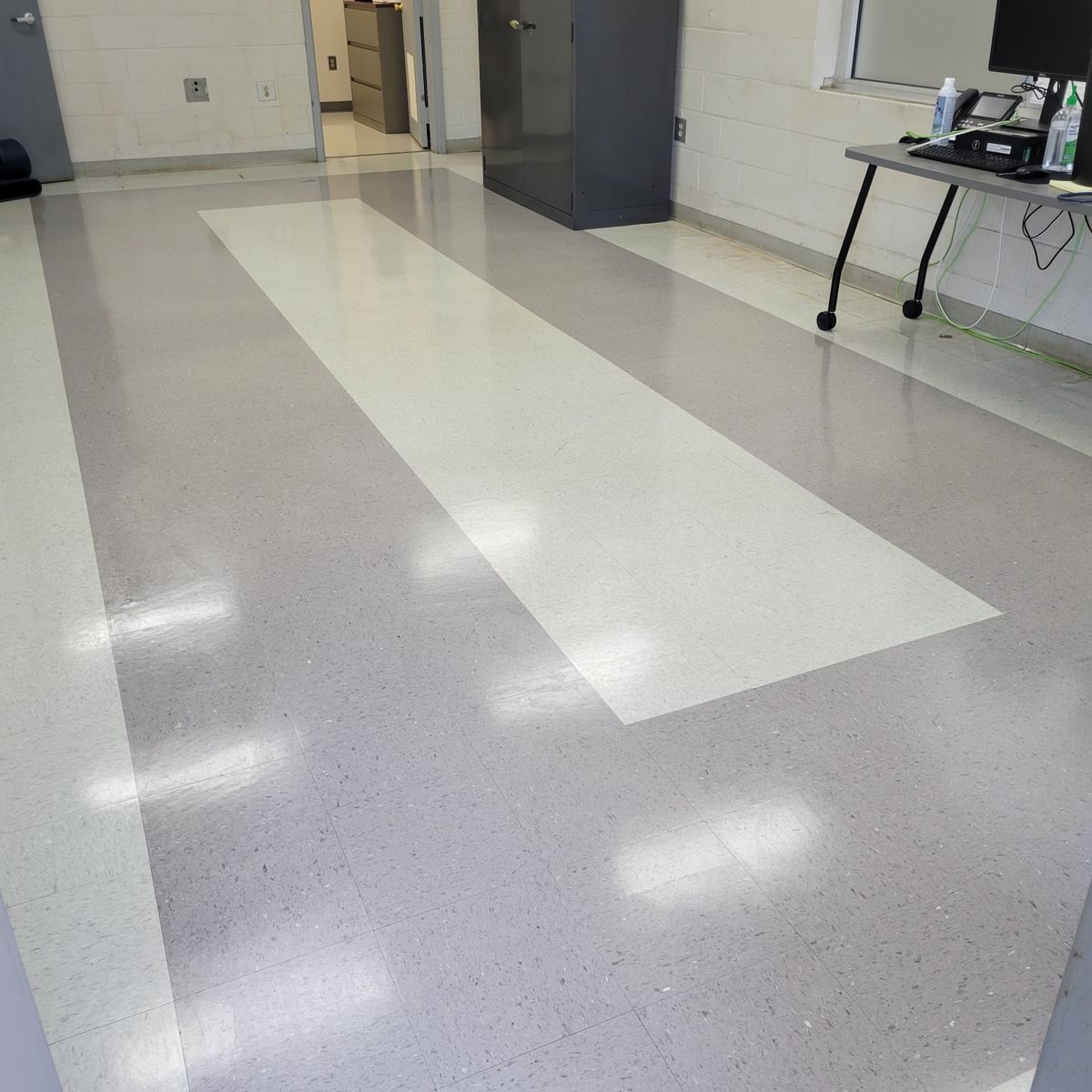 Stripping and Waxing Floors for A Helping Hand Cleaning Service in Lugoff, SC