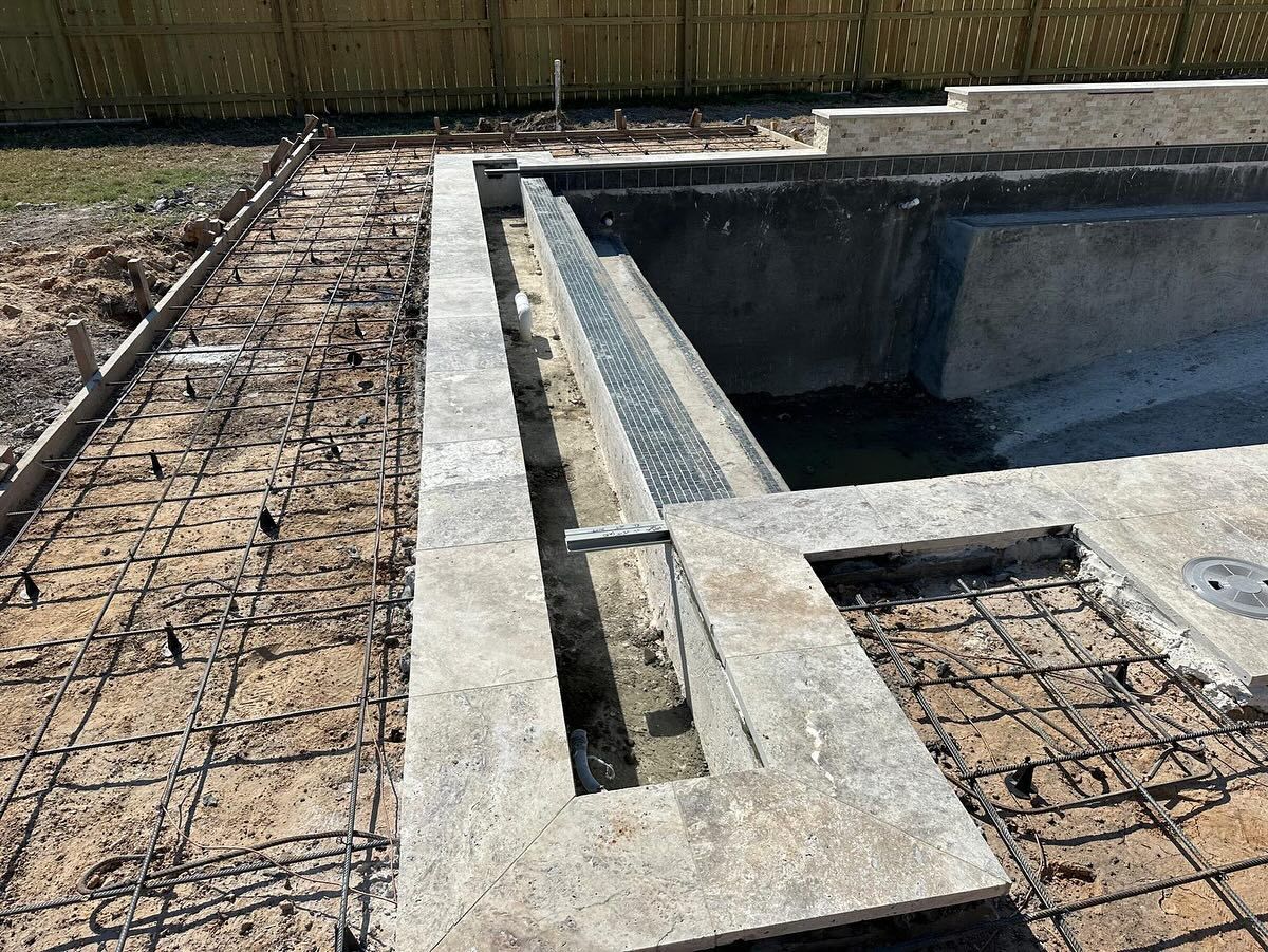 Pool Coping for J & P Construction in Houston, TX