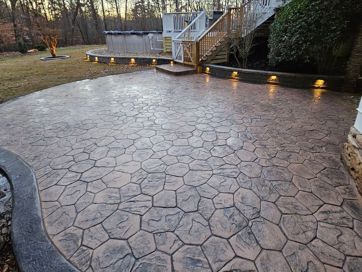 STAMPED CONCRETE for HAYS Property Services in Jefferson, GA