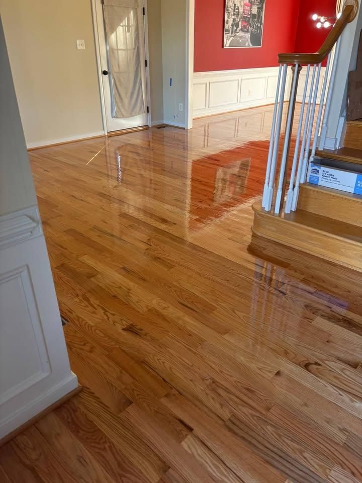 Refinishing hardwood flooring for Jason Tench Flooring LLC in Richmond, VA