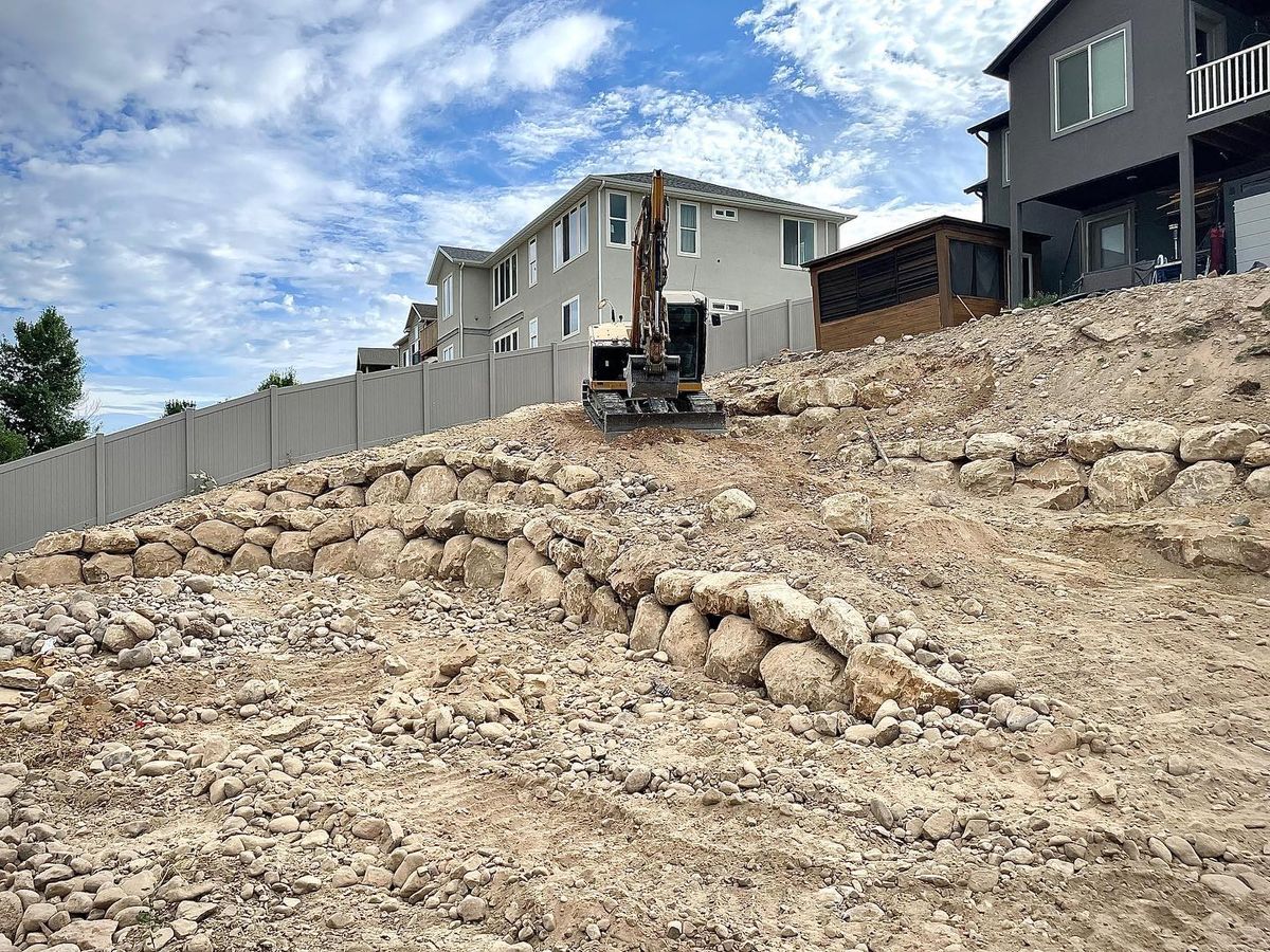 Site Preparation for Premier Rockwall & Excavating in Utah County, UT