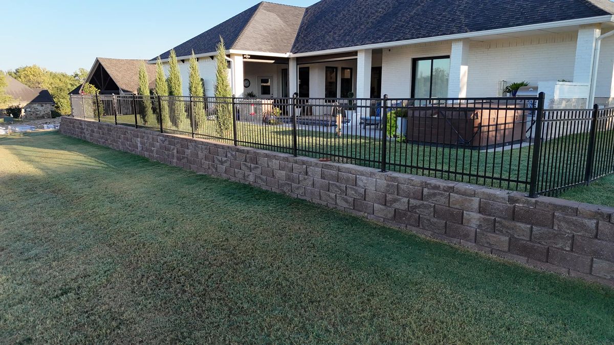 Retaining Wall Construction for Westbound Pools & Construction in Mustang, OK
