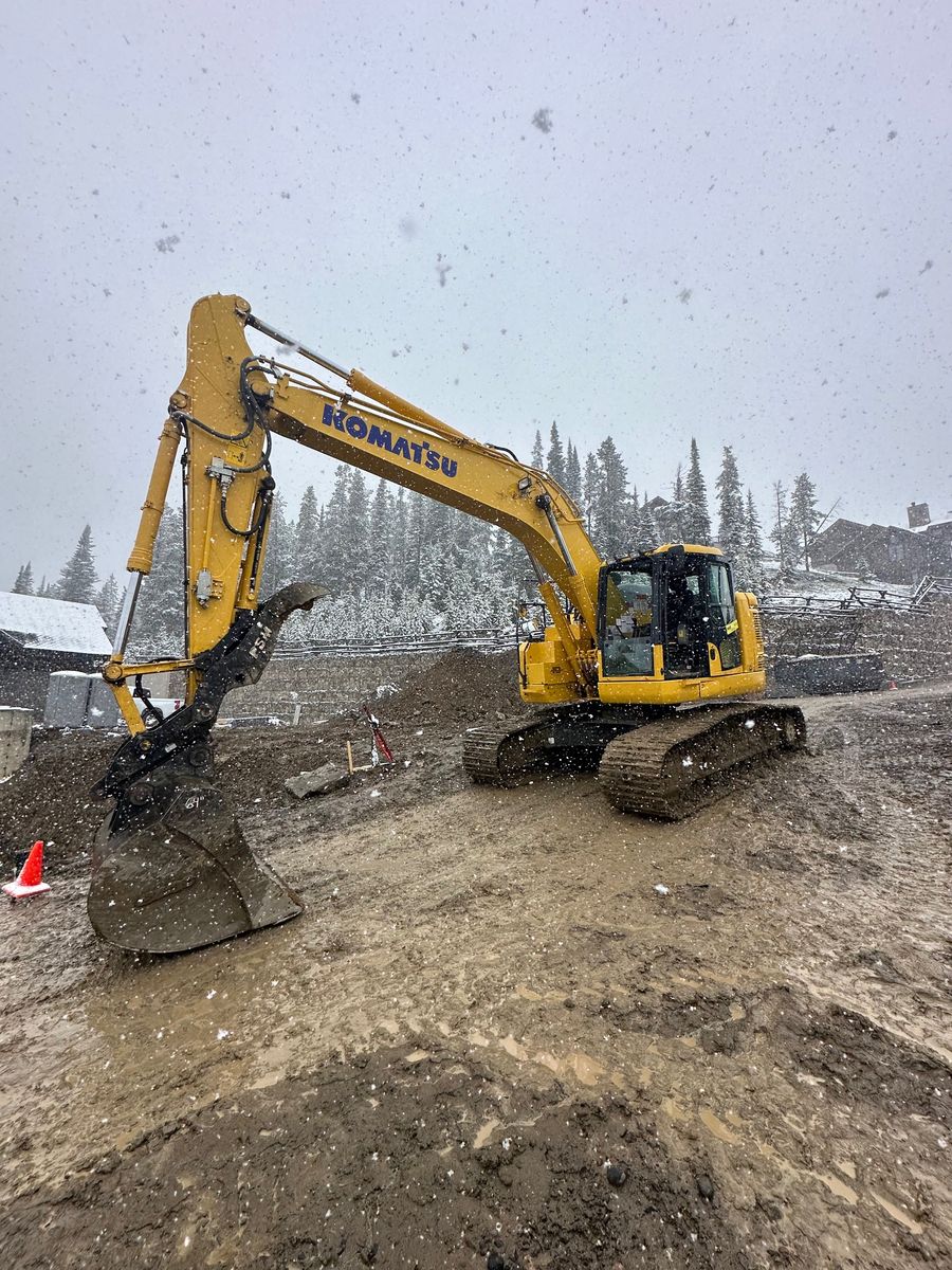 Grading /Dirt Work for R&H Homes in Bozeman, MT
