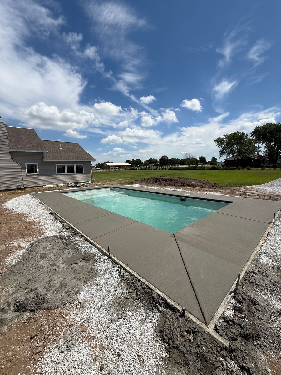 Pool Decks for Modern Concrete LLC in Lowell, AR