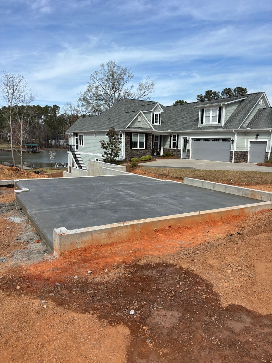 Excavation for Baer & Sons Concrete in Greenwood County, SC