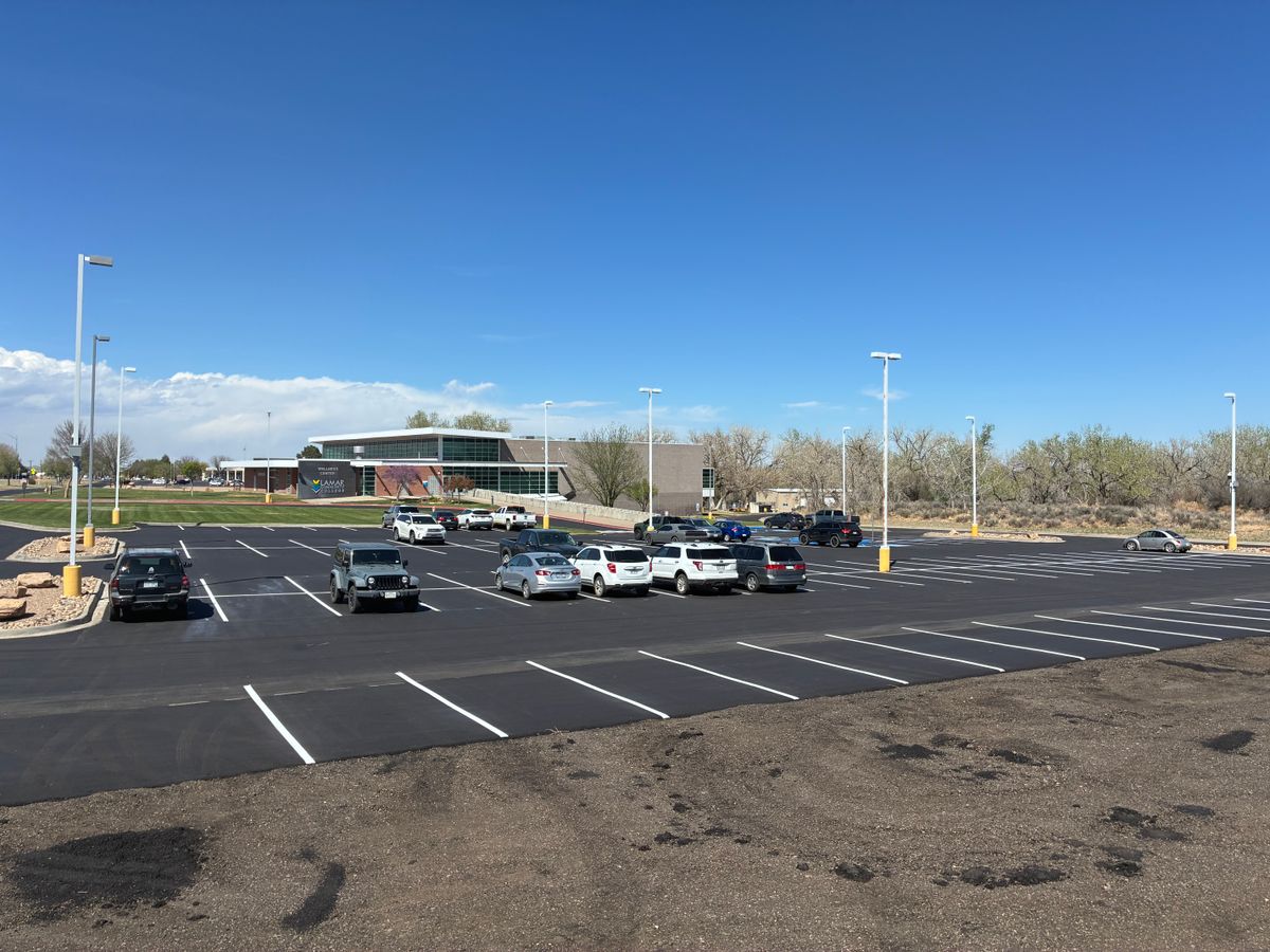Asphalt Parking Lot Construction for Cornejo Materials and Asphalt in Pueblo, CO