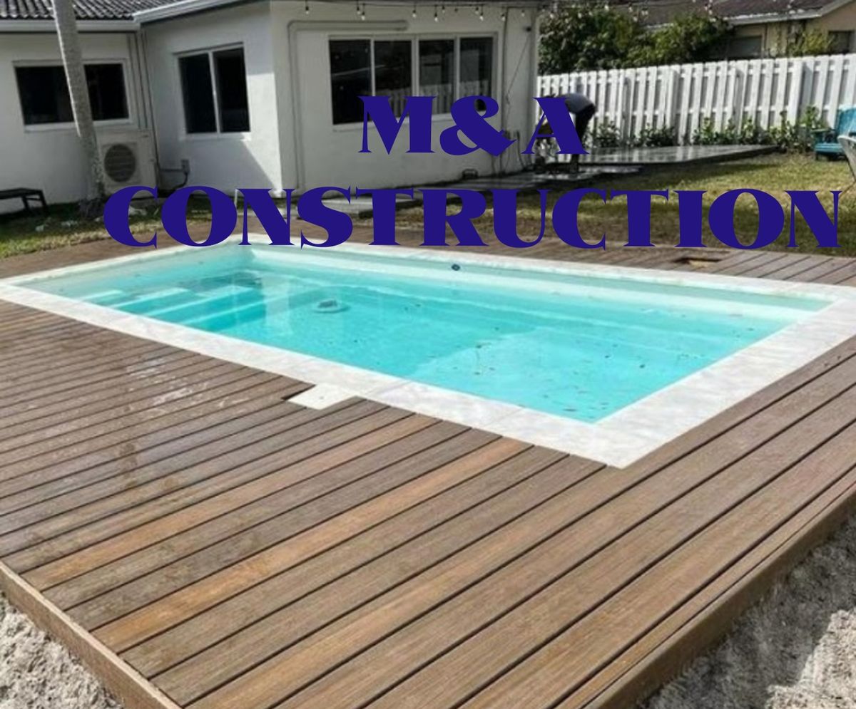 Deck & Patio Installation for M&A Construction in Southwest Ranches, FL