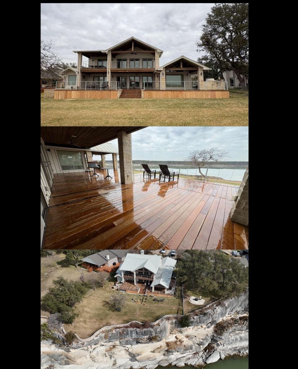 Deck and Patio Construction for ATX Outdoor Construction in Cedar Creek, TX