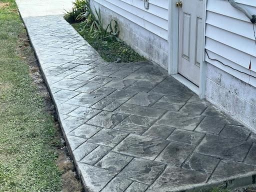 Stamped Concrete Installation for Contemporary Concrete Construction in Norfolk, VA