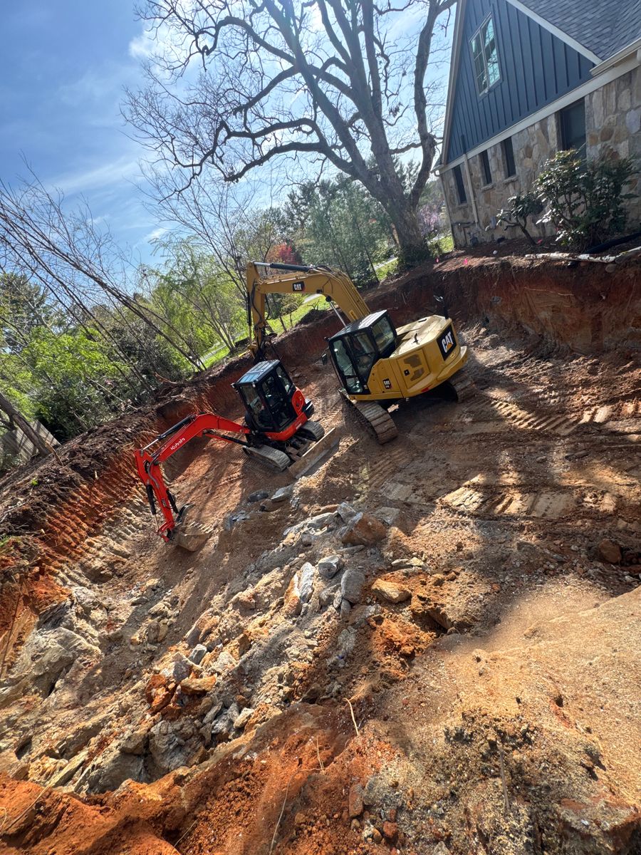 Excavation for HD Grading in Swannanoa, NC