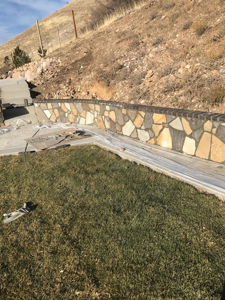 Terrace Boulder Rock Walls for Hifo Construction in Spanish Fork, UT