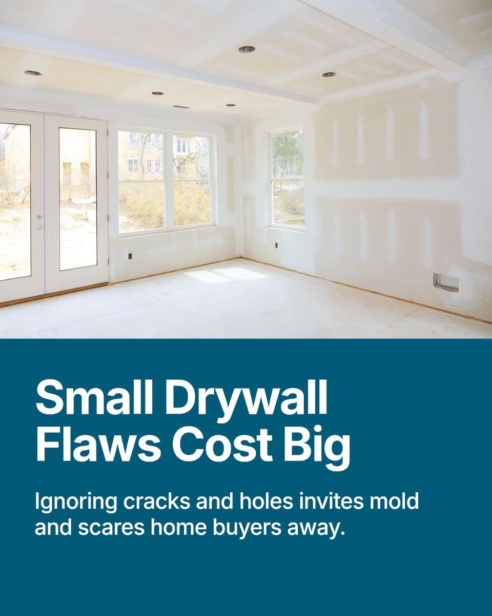 Drywall repairs for Drake Mallard Inc. in Brooklyn Park, MN