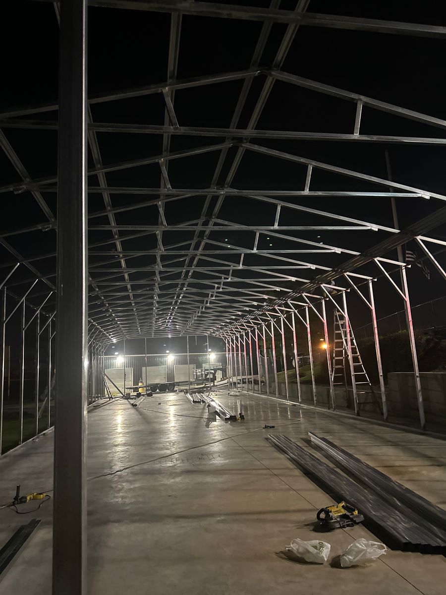 House Framing for Elite Custom Metal Structures in Belmont, MS