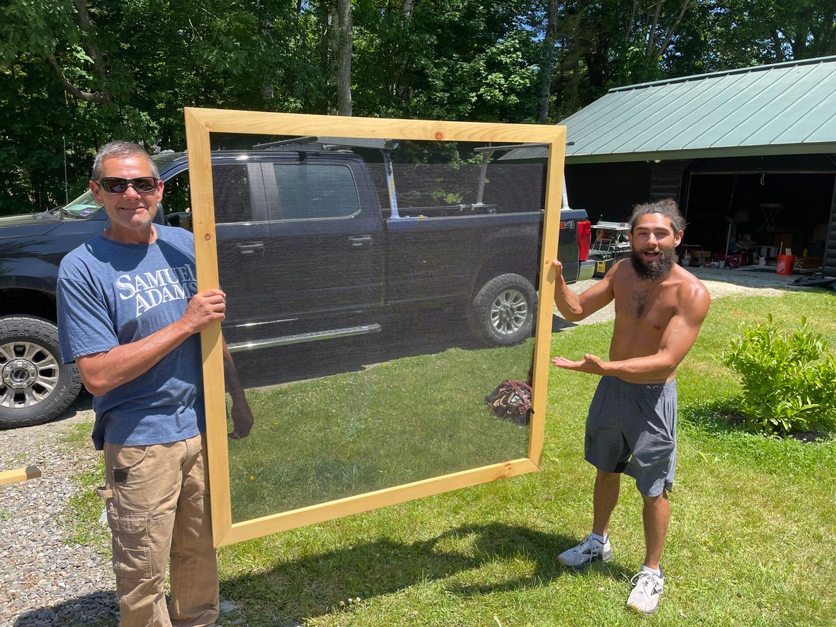 Timber Framed Screen Porches for McKenna General Contracting in Readfield, ME