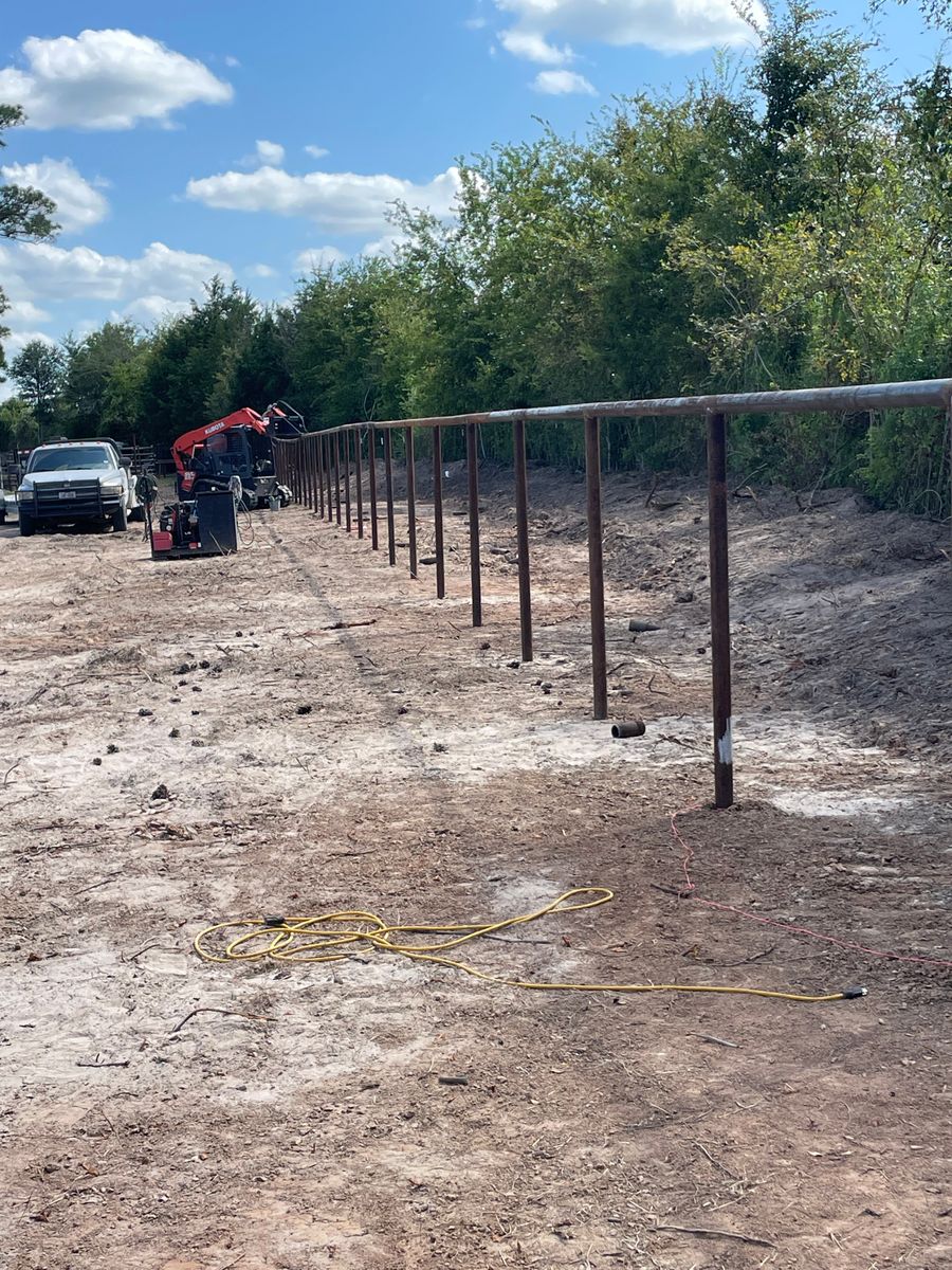 Skid Steer Work for Landers Ranch Services in Anderson, TX