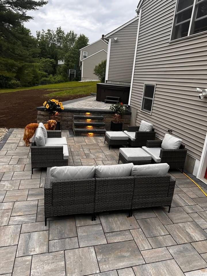 Patio Design & Construction for Z. Hastings Landscape Construction in Templeton, MA