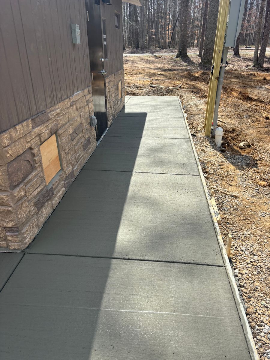 Sidewalk Installation for Tommy Moore Construction in Anderson County, TN