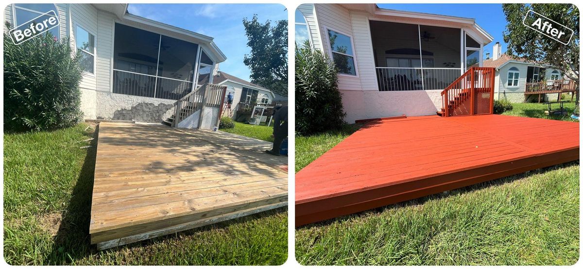 Pool Deck Painting for Attention to Details Painting & more LLC. in Jacksonville, FL