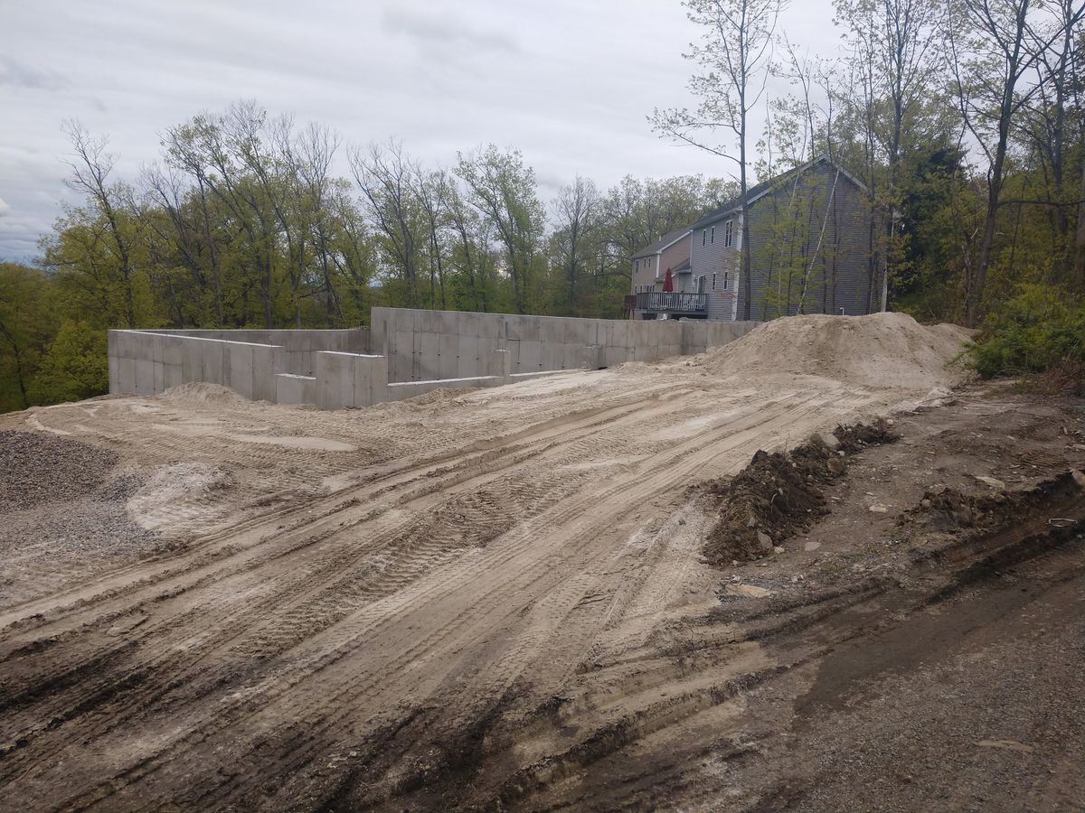 Foundation Digging for MJS Excavating in Hardwick, MA