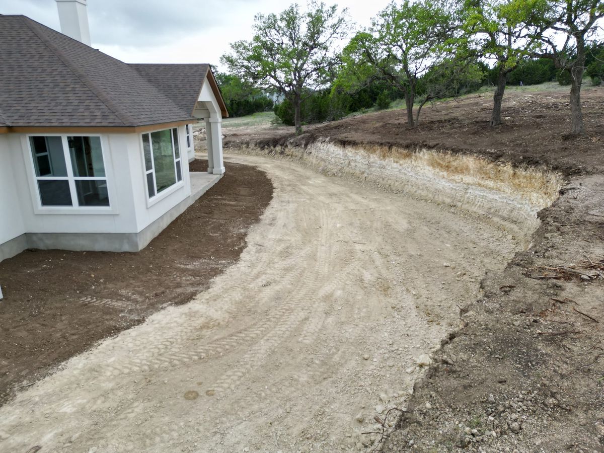 Land Grading for Bison Creek Construction in New Braunfels, TX