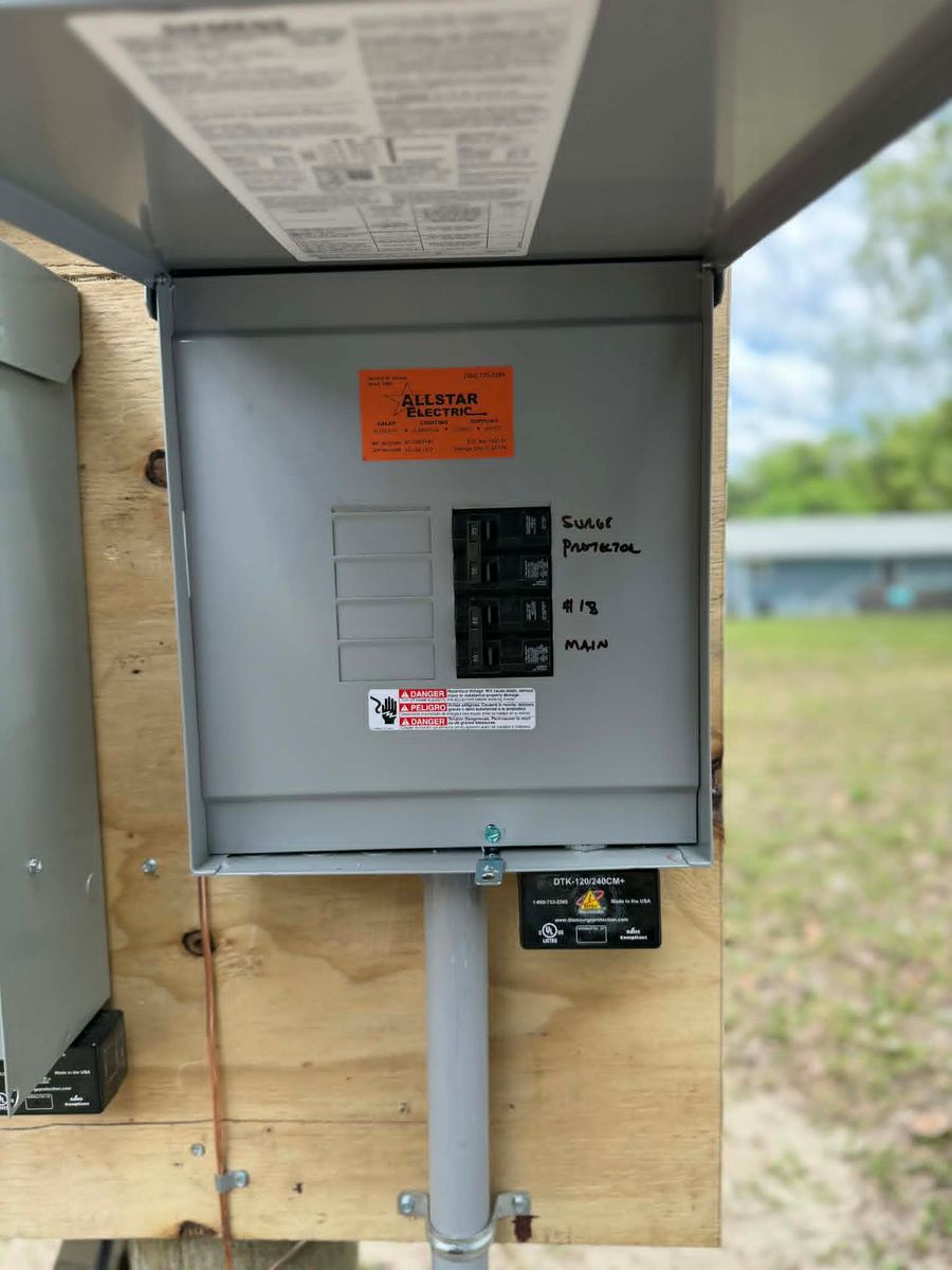 Electrical Panel Upgrades for Allstar Electric of Orange City in Orange City, FL