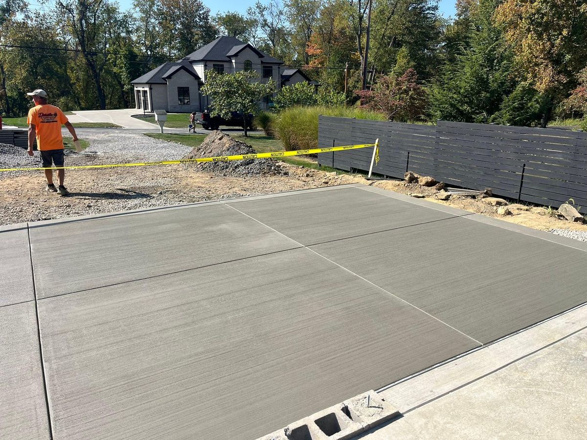 Concrete Slab Construction for Detwiler Landscaping & Concrete in Butler County, PA