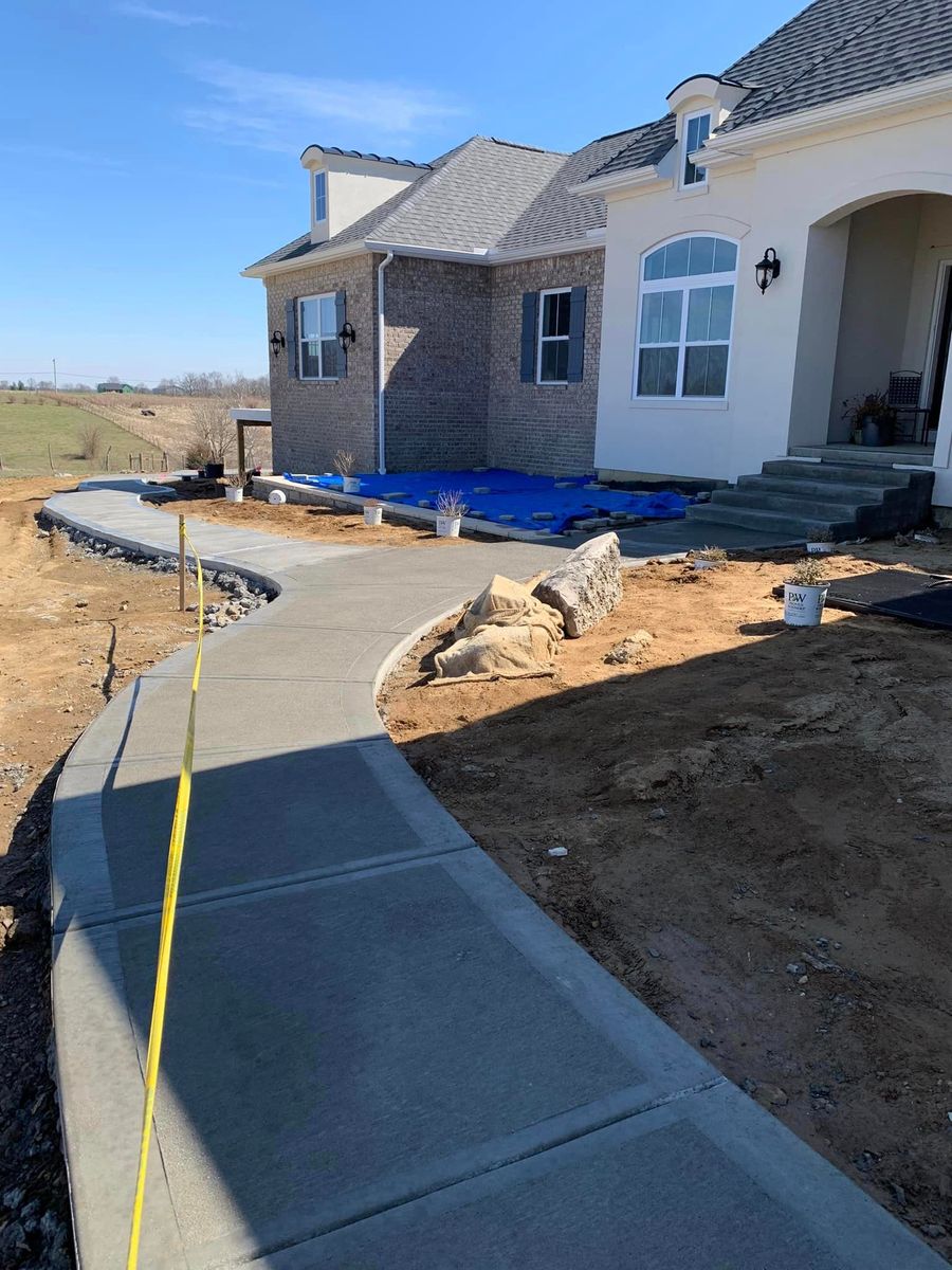Sidewalk Installation for G&A Contracting, LLC  in Germantown, OH