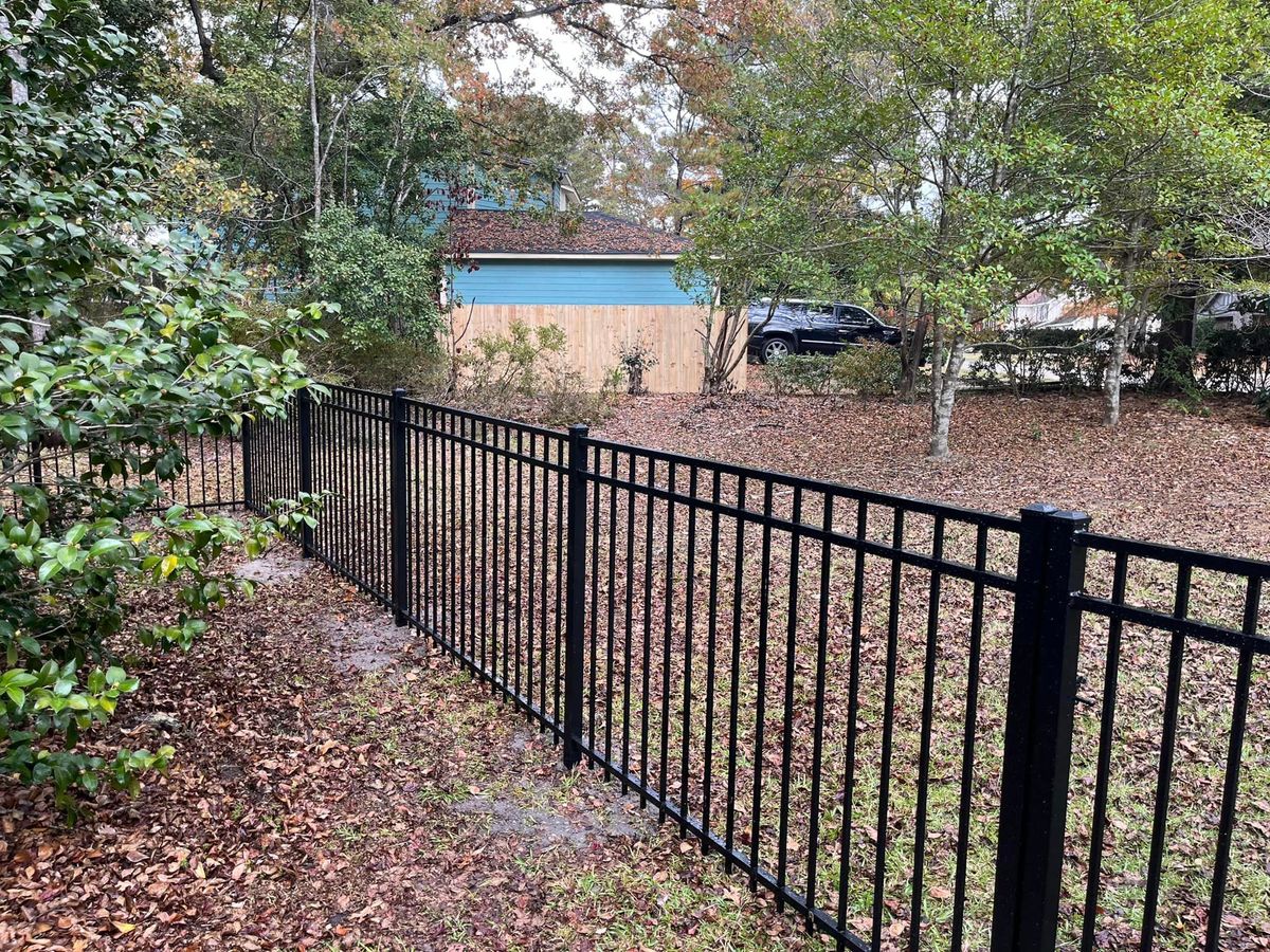 Aluminum Fence Installation for JB Nealy Fence in Elgin, SC