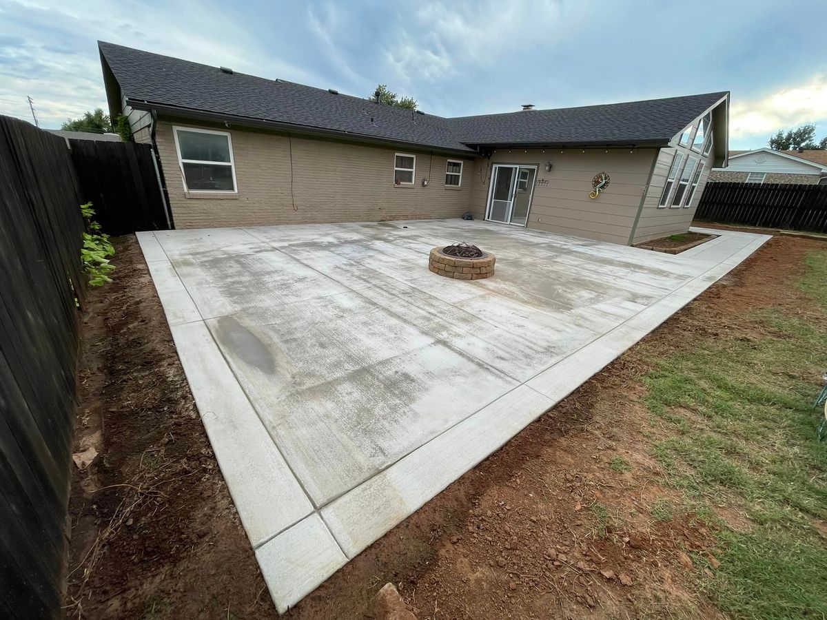 Patio Design & Installation for Concrete Cervantes in Oklahoma City, OK