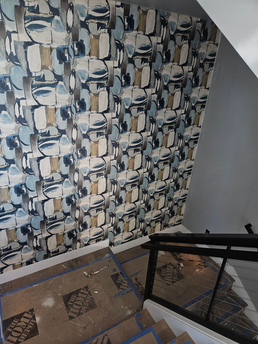 Wallpaper and window film Installation for Eminent Construction in Hillsboro, OR