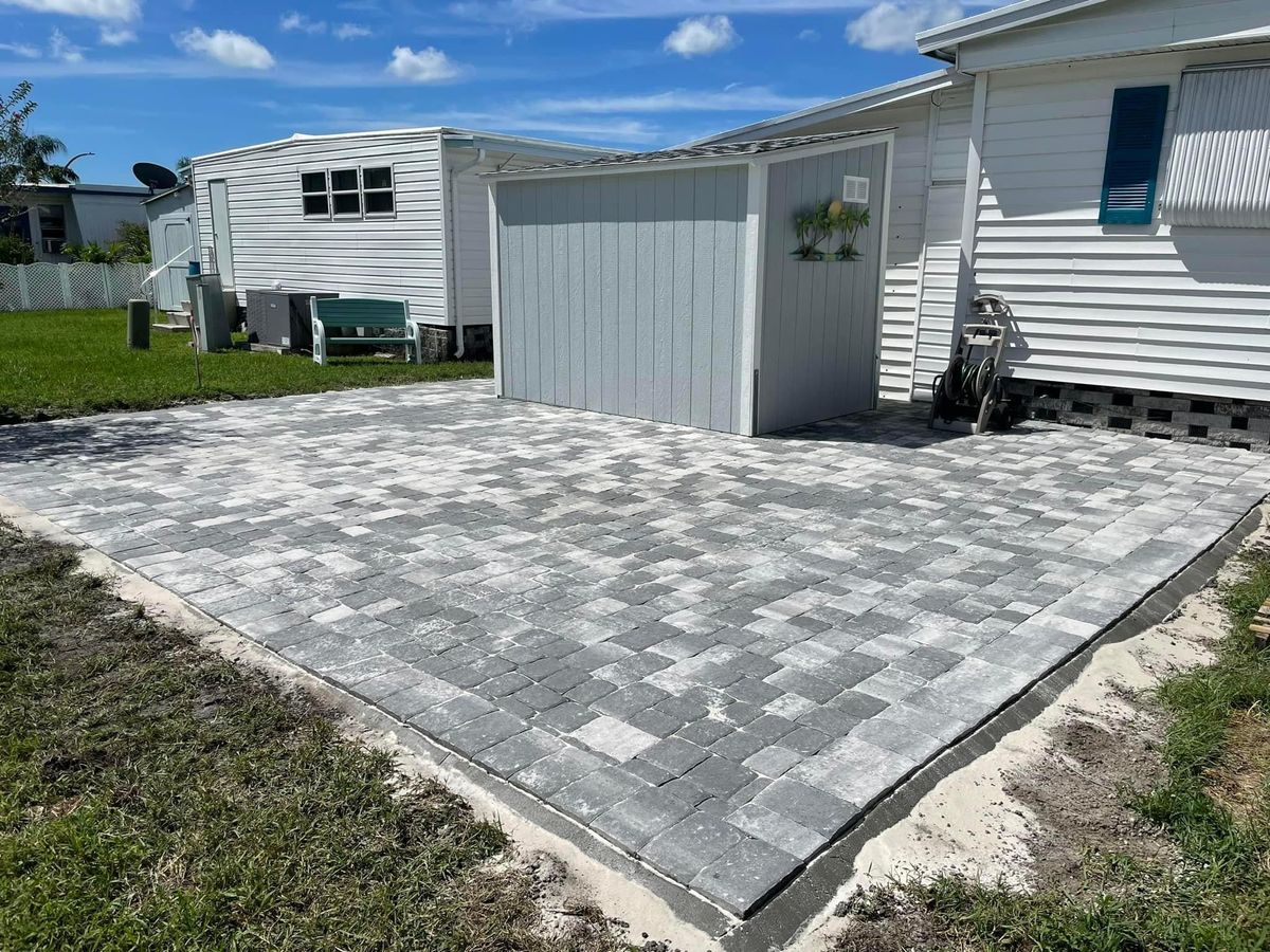 Pavers for Team Tolson Landscape in Tampa Bay, FL