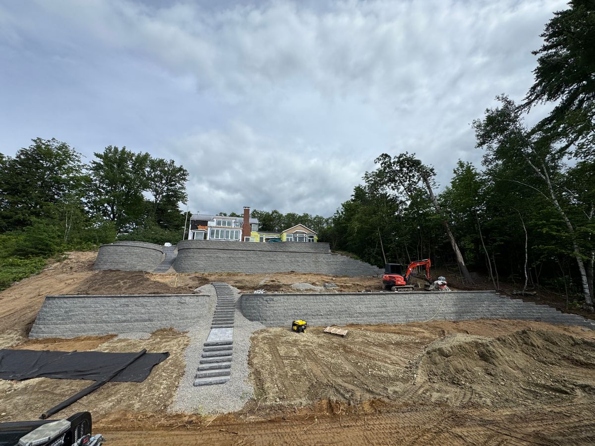Retaining Walls for AFH Earthworks in Madison, NH