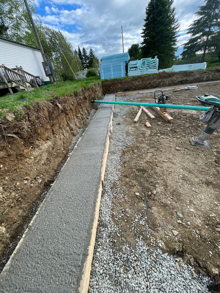 Concrete Work for Sweetser Excavation LLC in Presque isle, ME