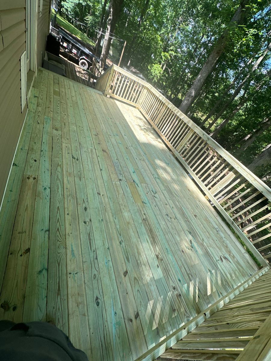 Deck and Patio Construction for JDP Construction Group in McDonough, GA