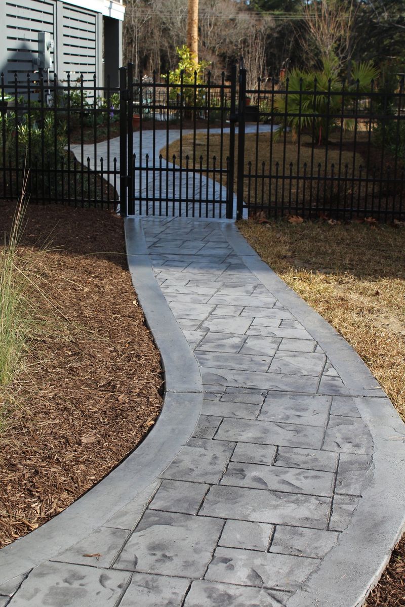 Stamped Concrete Installation for D&L Concrete in Whitmore Lake, MI