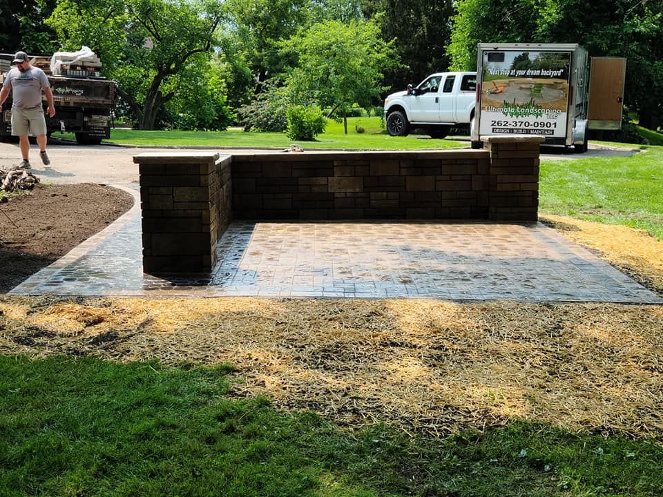 Patio Construction for Ultimate Landscaping LLC in Lake Country, WI