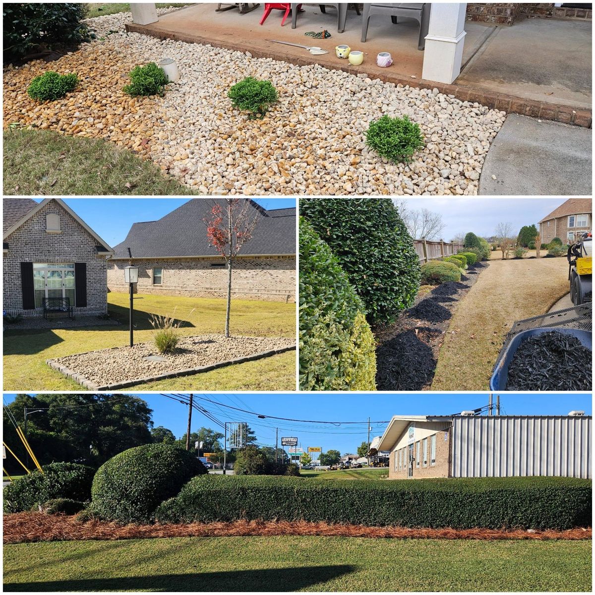 Flower Bed Installation for Zepeda's Mowing in Fort Valley, GA