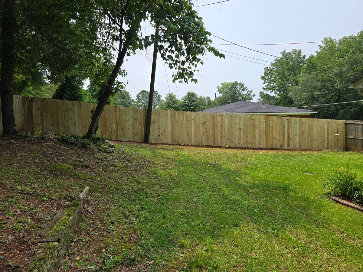 Fence Installation for Coosa Valley Fence and Deck in Sylacauga, AL